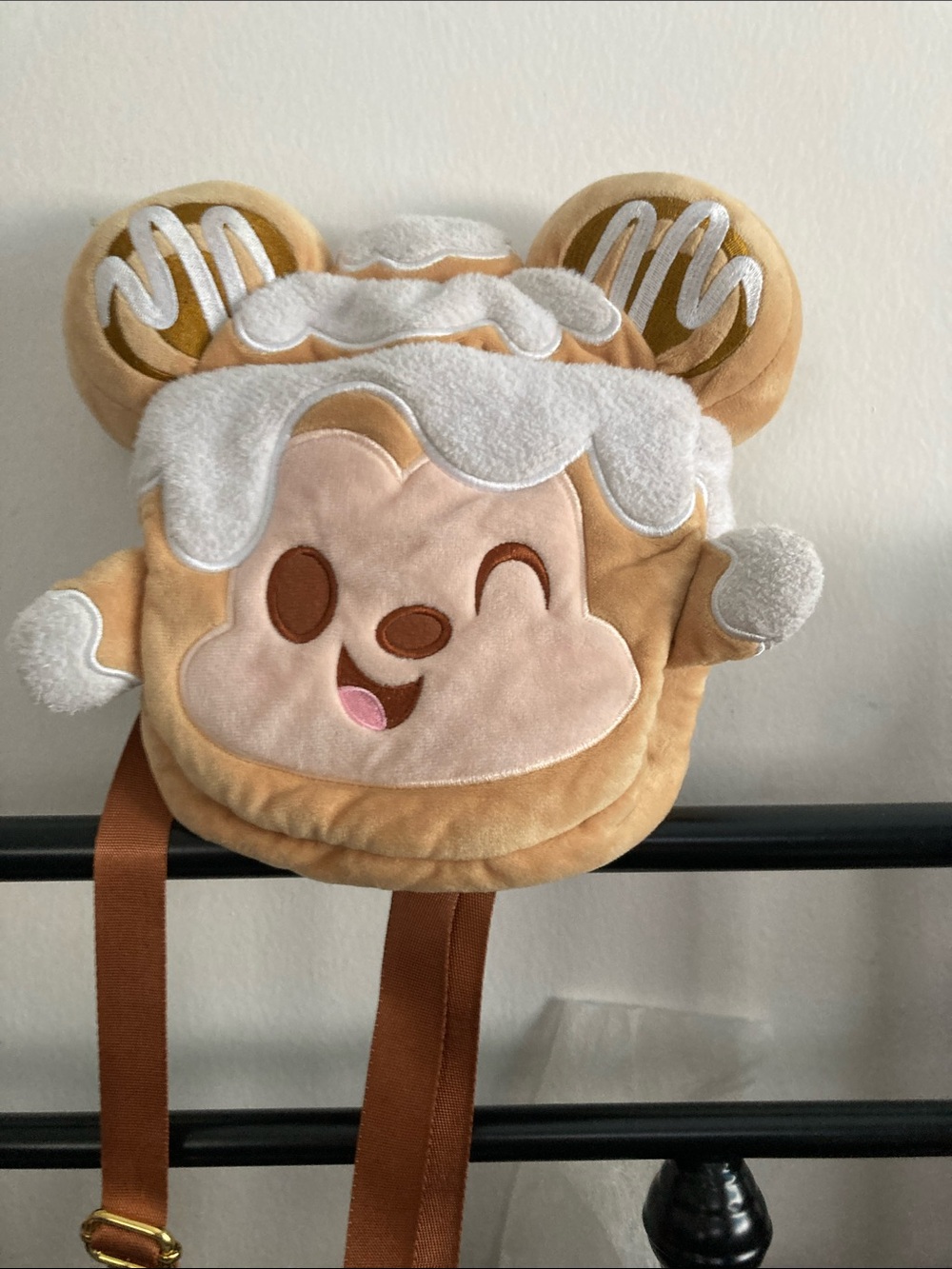 Disney Brown & Cream Plush Cinnamon Roll Backpack